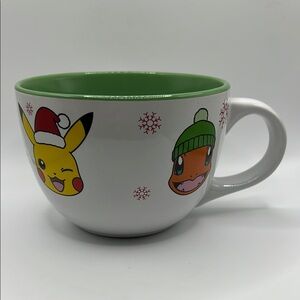 Pokemon 2021 Holiday Mug with Pikachu, Squirtle, Bulbasaur and Charmander